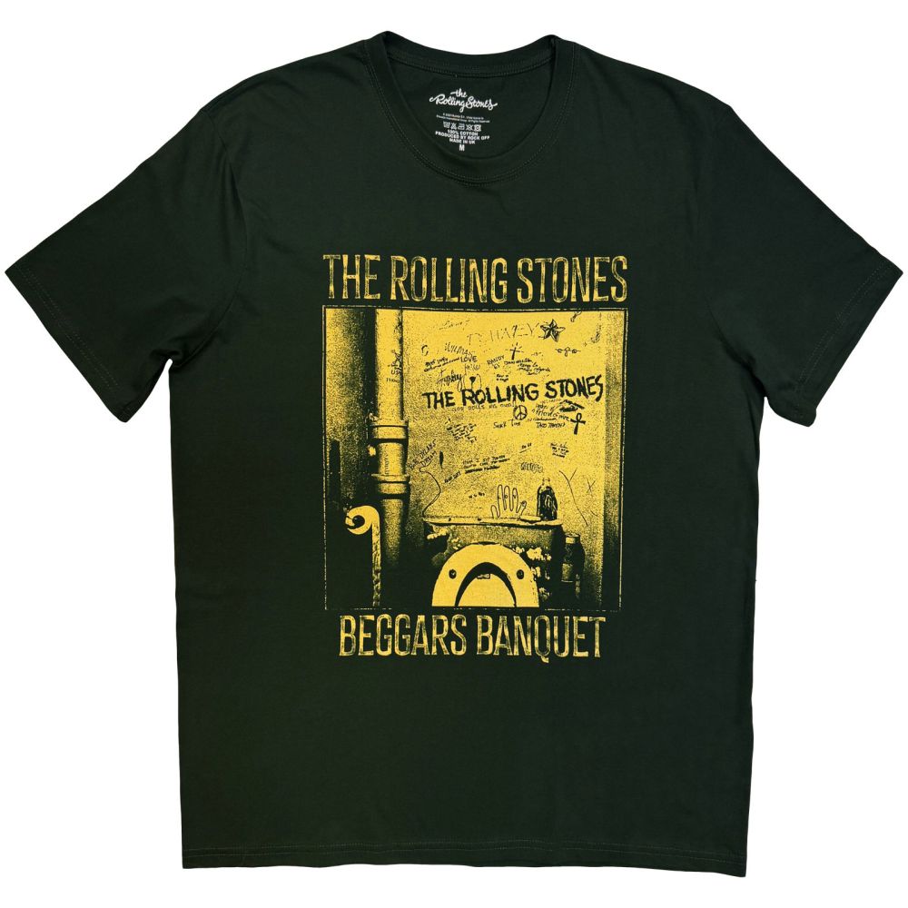 The Rolling Stones - Beggars Banquet Toilet Heren Tshirt - Groen